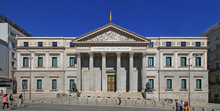 Congress of Deputies in Madrid, Spain.