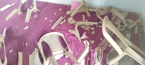 Chairs smashed in attack on church in Borsi village, Dhamtari District, Chhattisgarh, India on June 8, 2025.