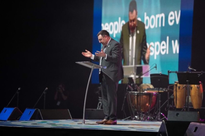 BWA General Secretary Elijah Brown shares about the Acts 2 Movement at the Opening Celebration of the 23rd Baptist World Congress.