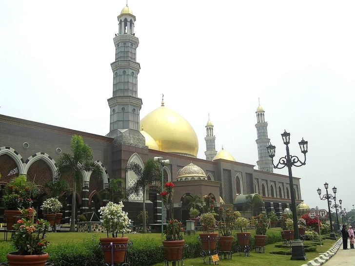 Dian Al Mahri mosque in Depok, West Java, Indonesia.
