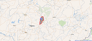 Location of Bassa County near Jos in Plateau state, Nigeria.