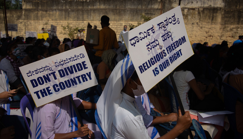 Indian Nuns Protest