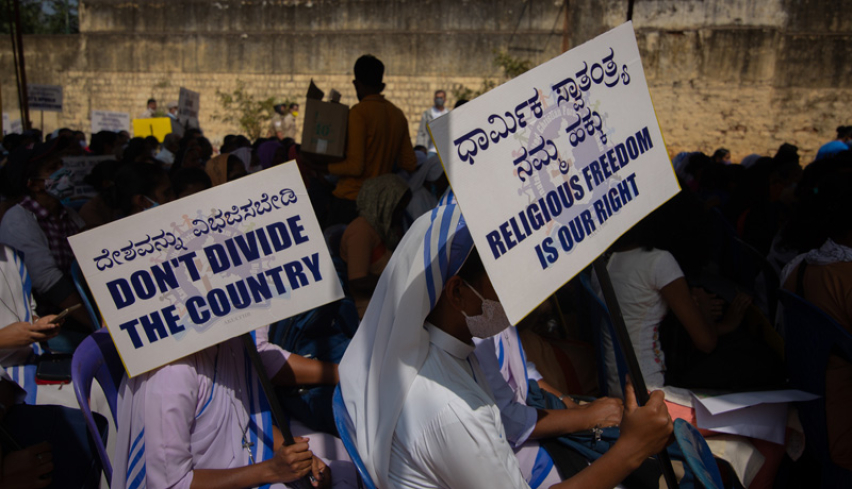 Indian Nuns Protest