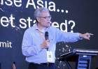 Rev. Dr. David Ro delivers the keynote address at the Arise Leadership Summit 2025, declaring, “Asia is moving from being a mission field to a mission force.”
