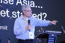 Rev. Dr. David Ro delivers the keynote address at the Arise Leadership Summit 2025, declaring, “Asia is moving from being a mission field to a mission force.”