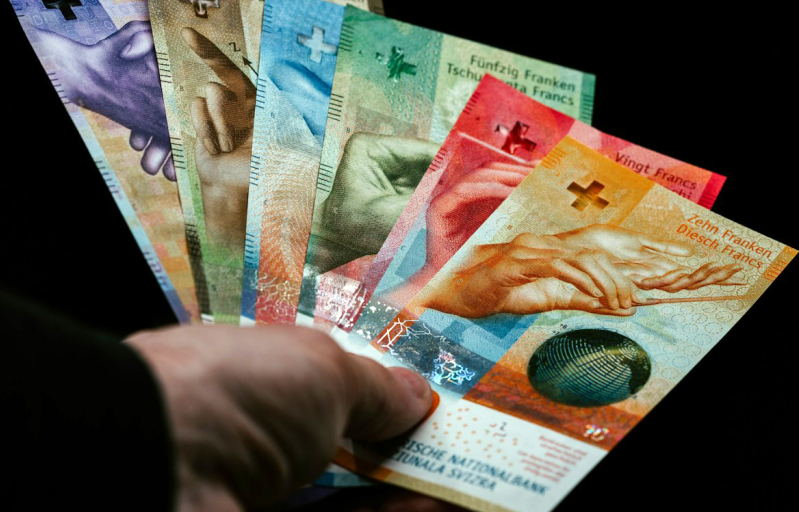 Swiss Francs, money, bills