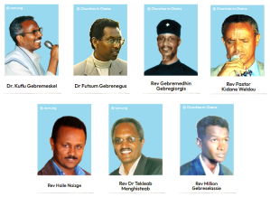 Seven Eritrean church leaders imprisoned without trial for more than 20 years.