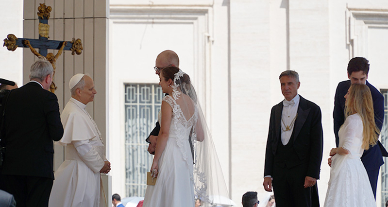 Pope Leo blesses marriage