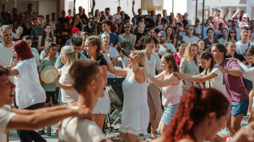 Christians from 6 countries at the Srcokret festival, in June 2025.