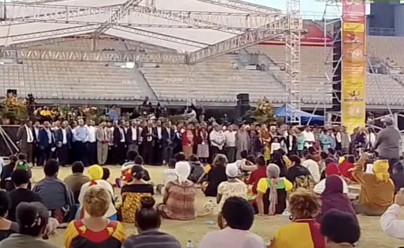 Worshippers gather for National Repentance Day on Aug. 26, 2025.