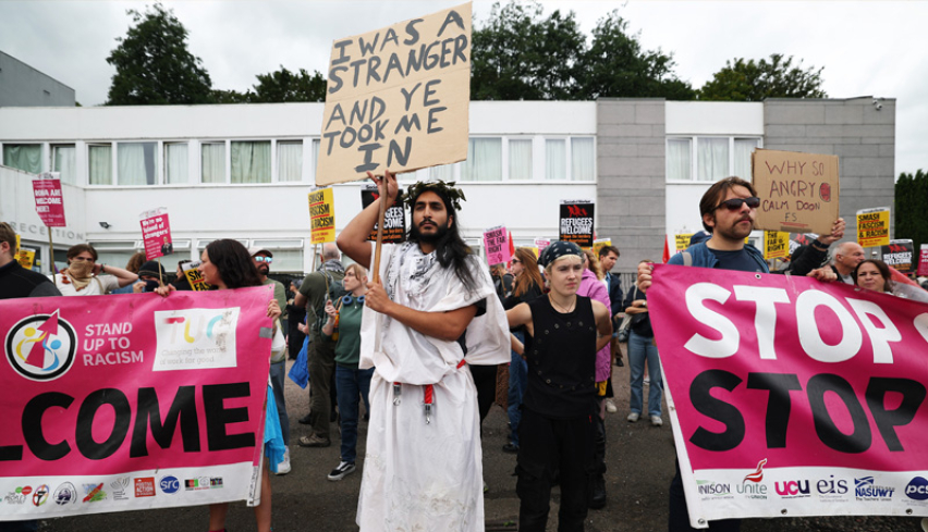Falkirk Migrant Protest
