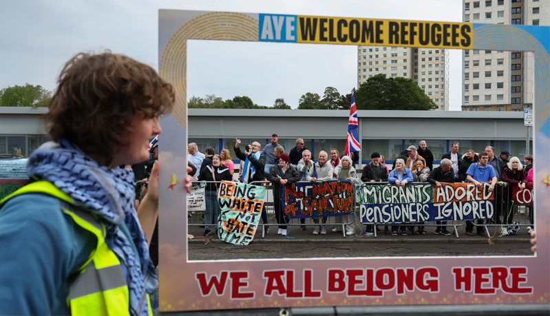 Anti-migrant protest