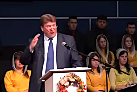 The Rev. Nikolay Romanyuk, imprisoned after a 2022 sermon in Balashikha, Russia, where he called the invasion of Ukraine “not our war.”