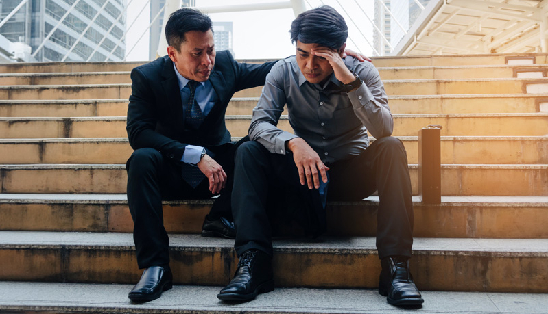 Businessmen Praying