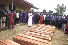 Funeral of Christians killed on Aug. 28, 2025 in Kauru County, Kaduna state, Nigeria.