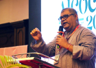 Rev. Vijayesh Lal, General Secretary of the Evangelical Fellowship of India, delivers the opening keynote address at the All India Congress on Church in Mission (AICOCIM) on Sept. 15, 2025.
