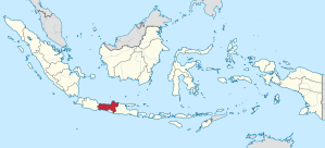 Location of Central Java Province, Indonesia.