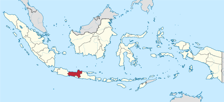 Location of Central Java Province, Indonesia.