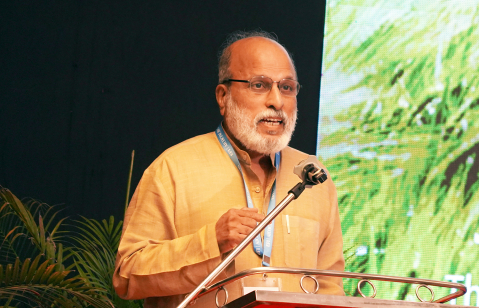 Rev. Dr. Jayakumar Christian speaks at AICOCIM in New Delhi on Sept. 16, 2025, urging the Church in India to embrace its identity in the margins as the place where movements of transformation are born.