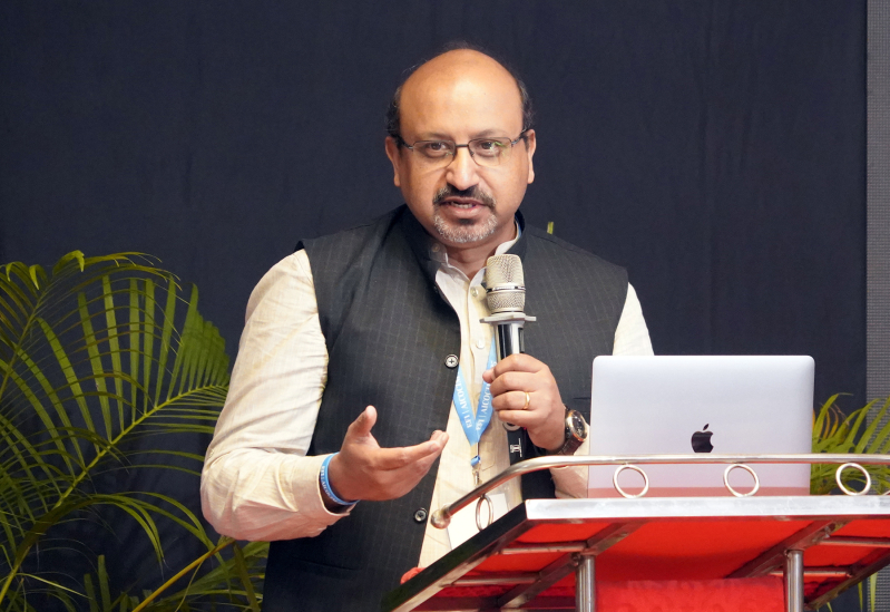 Dr. Deepak Singh, executive director of the Emmanuel Hospital Association, speaks at AICOCIM in Nagpur on Sept. 17, 2025, urging the Church to focus on healthcare as a core expression of its calling and to serve the underserved with integrity.