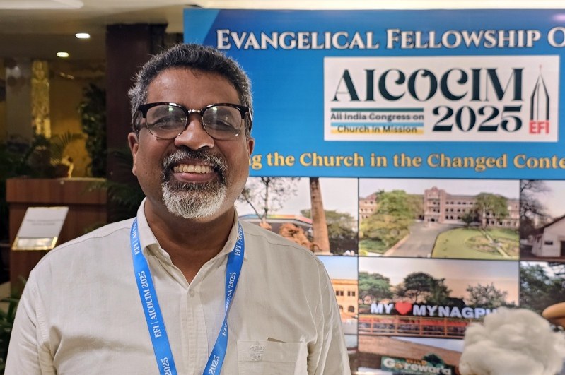 Dr. P.C. Mathew speaks on the sidelines of AICOCIM in Nagpur on Sept. 18, 2025, emphasizing that “every home must become a missional family” and urging the Church to confront family crises through discipleship and role modeling.