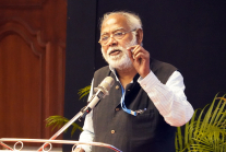 Dr. John Dayal speaks at AICOCIM in Nagpur on Sept. 17, 2025, highlighting the importance of data as a tool for the Church to understand society and respond with integrity and relevance.