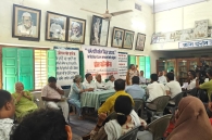 Members of 10 civil society organizations on Sept. 25, 2025 discuss strategies to fight Rajasthan state, India anti-conversion bill.