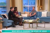 Bear Grylls wants his celebrity legacy to be writing the story of Jesus, interview on secular British TV program