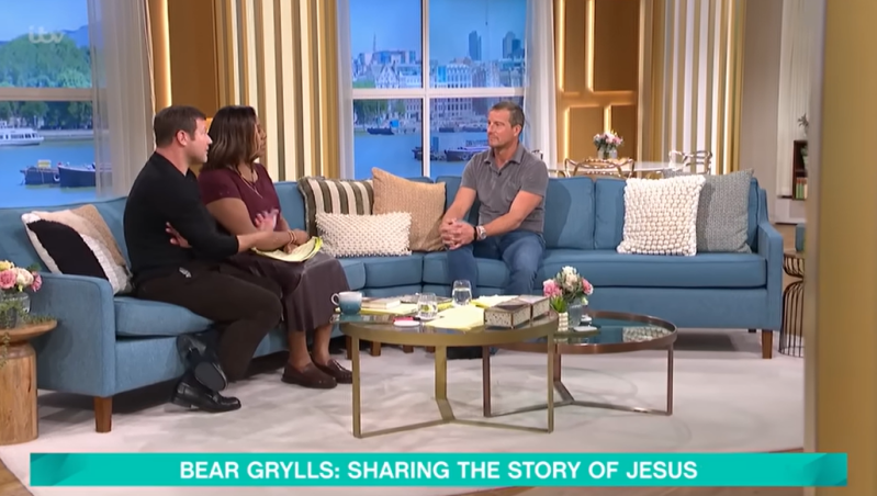 Bear Grylls wants his celebrity legacy to be writing the story of Jesus, interview on secular British TV program