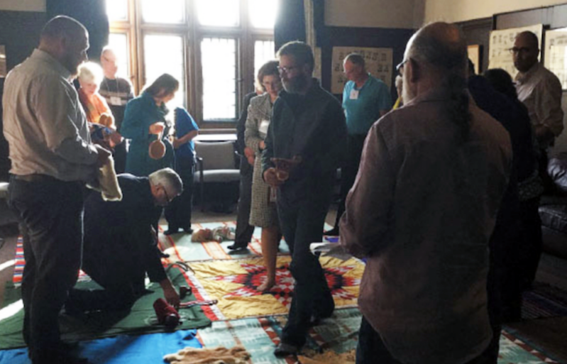 Leaders from the Evangelical Fellowship of Canada gather in 2020 as a working group presented seven commitments to guide ongoing conversation and action toward reconciliation with Indigenous peoples.