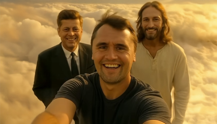Charlie Kirk with JFK & Jesus