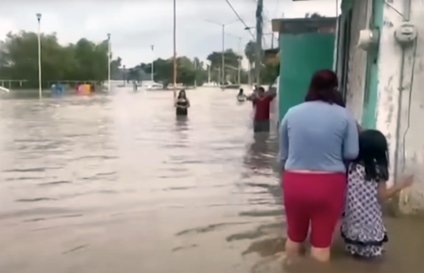 Streets are submerged after days of heavy rainfall and flooding in central Mexico, where storms caused rivers to overflow and forced residents to evacuate their homes.