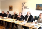 Thomas Schirrmacher, president of the International Society for Human Rights (ISHR), with panel of rights experts presenting 2025 yearbooks on religious freedom.