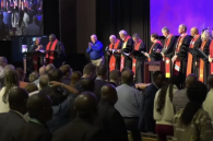 A worship service held at the Global Methodist Church General Conference in San Jose, Costa Rica, in September 2024.