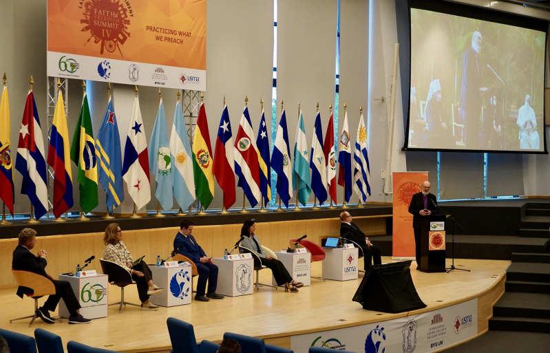 Thomas Schirrmacher addresses the Pan-American Parliament in Panama during the Faith and Freedom Summit IV on Sept. 24–25, 2024.