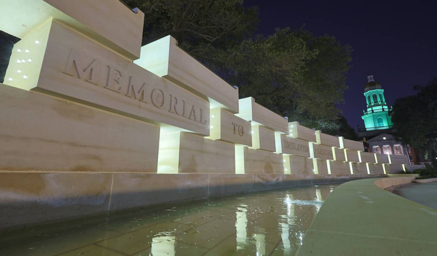 Baylor University unveils “Memorial to Enslaved Persons”