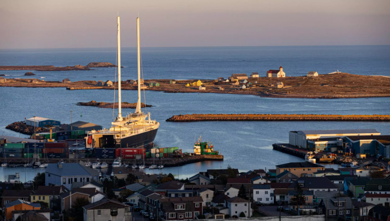 Climate scientist hails triumphant maiden voyage of world’s largest cargo boat using wind power