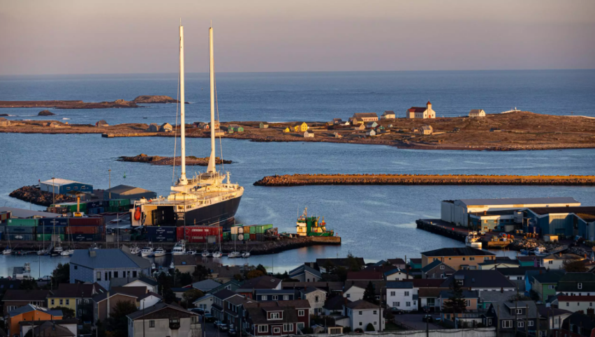 Climate scientist hails triumphant maiden voyage of world’s largest cargo boat using wind power