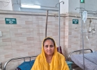 Sheela Devi in Kachhwa Christian Hospital in Uttar Pradesh state, India.