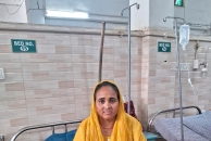 Sheela Devi in Kachhwa Christian Hospital in Uttar Pradesh state, India.