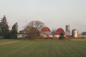 A farm landscape. Rural communities in the U.S. facing growing mental health challenges.