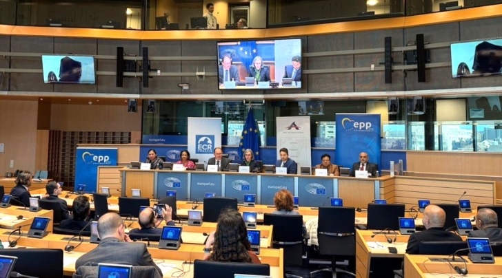 Rights advocates at seminar on freedom of religion in South Asia at the European Parliament on Dec. 4, 2025 in Brussels.