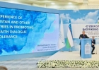 Bishop Efraim Tendero, Global Ambassador of the World Evangelical Alliance, delivers an address on religious tolerance during an international conference in Tashkent, Uzbekistan, on Nov. 15.