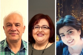 (L to R) Joseph Shahbazian, Lida Shahbazian and Aida Najaflou.