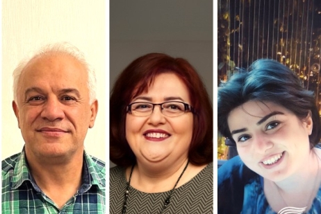 (L to R) Joseph Shahbazian, Lida Shahbazian and Aida Najaflou.