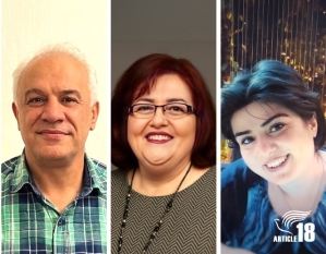 (L to R) Joseph Shahbazian, Lida Shahbazian and Aida Najaflou.