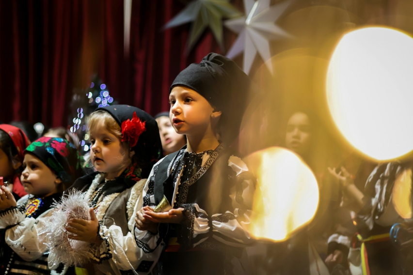 A children Christmas performance in Romania.