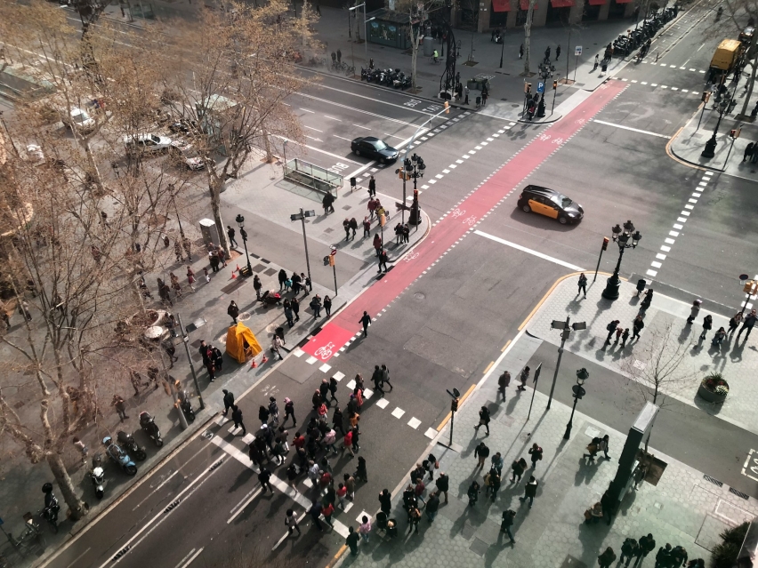 A street of Barcelona.