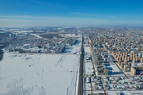Aerial view of Tyumen