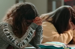 A scene from Off School Property: Solving the Separation of Church and State, a documentary examining legal limits on religious expression in U.S. public schools and the use of off-campus Bible instruction during the school day